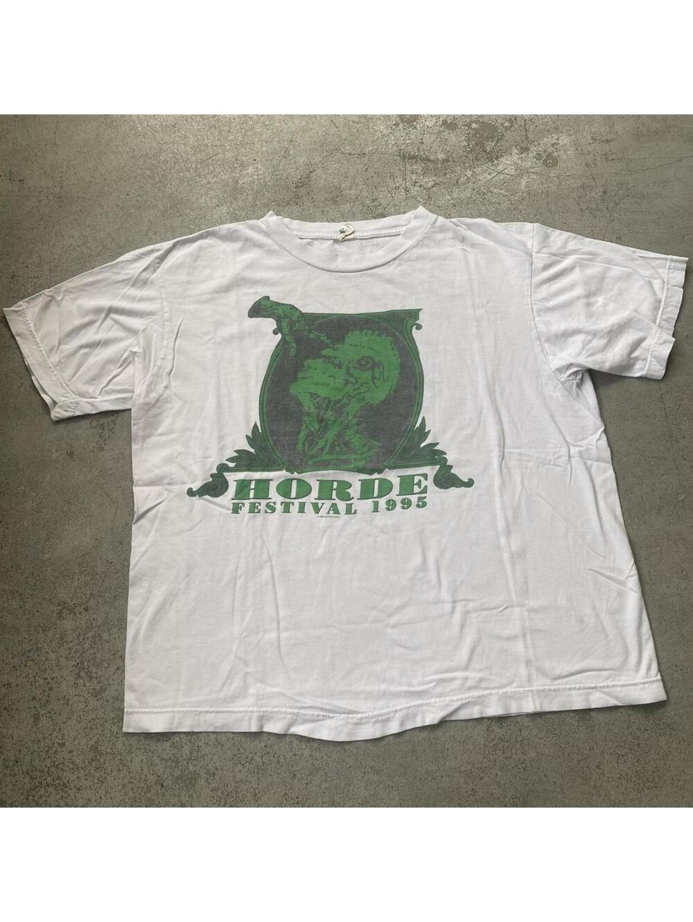 Vintage 90s 1995 Horde Music Tour Festival Black Crowes Ziggy Marley T Shirt